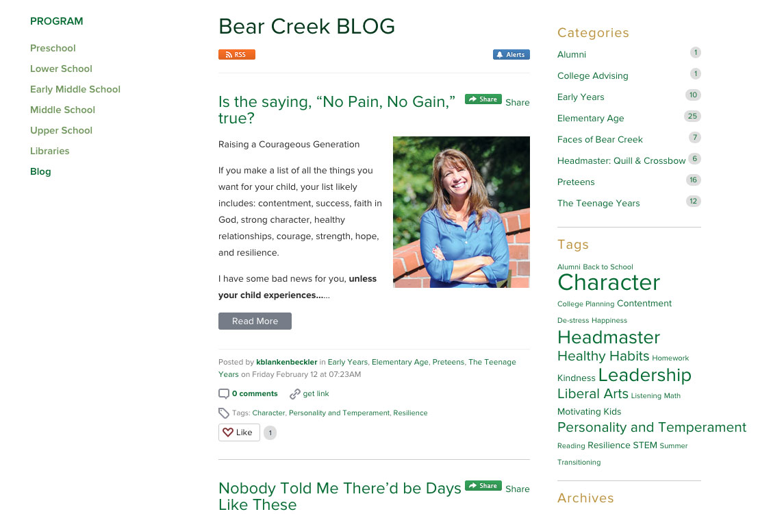 Bear Creek Blog