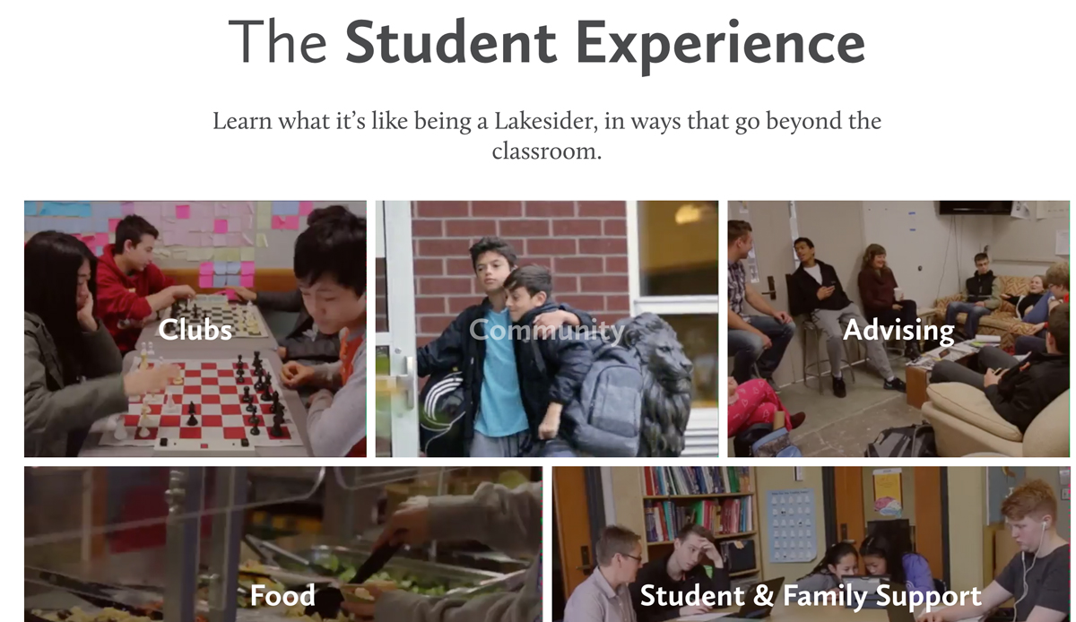 Lakeside Student Experience