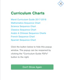 Maret School Curriculum Charts Page Pops