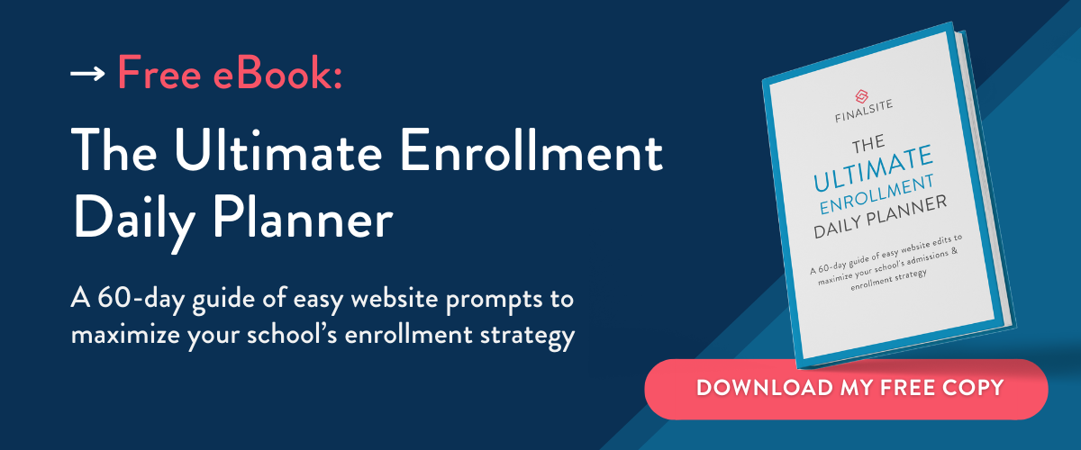 Free ebook: The ultimate enrollment Daily Planner