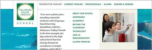 delaware friends school's about us section